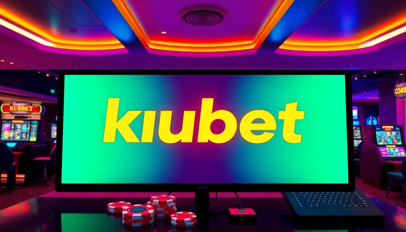Engaging image showcasing kubet online casino platform with vibrant graphics and gaming elements for user appeal
