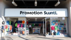 Showcase of vibrant promotional products in Louisville, including branded pens, apparel, and gadgets for local businesses.
