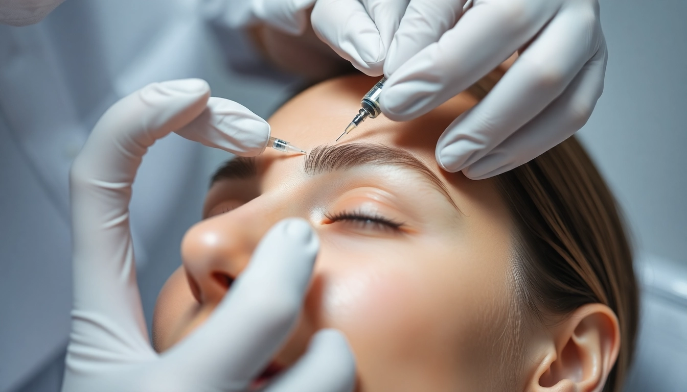 Botulinumtoxin facial injection treatment at SW BeautyBar Clinic in Zurich for wrinkle reduction and youthful skin.