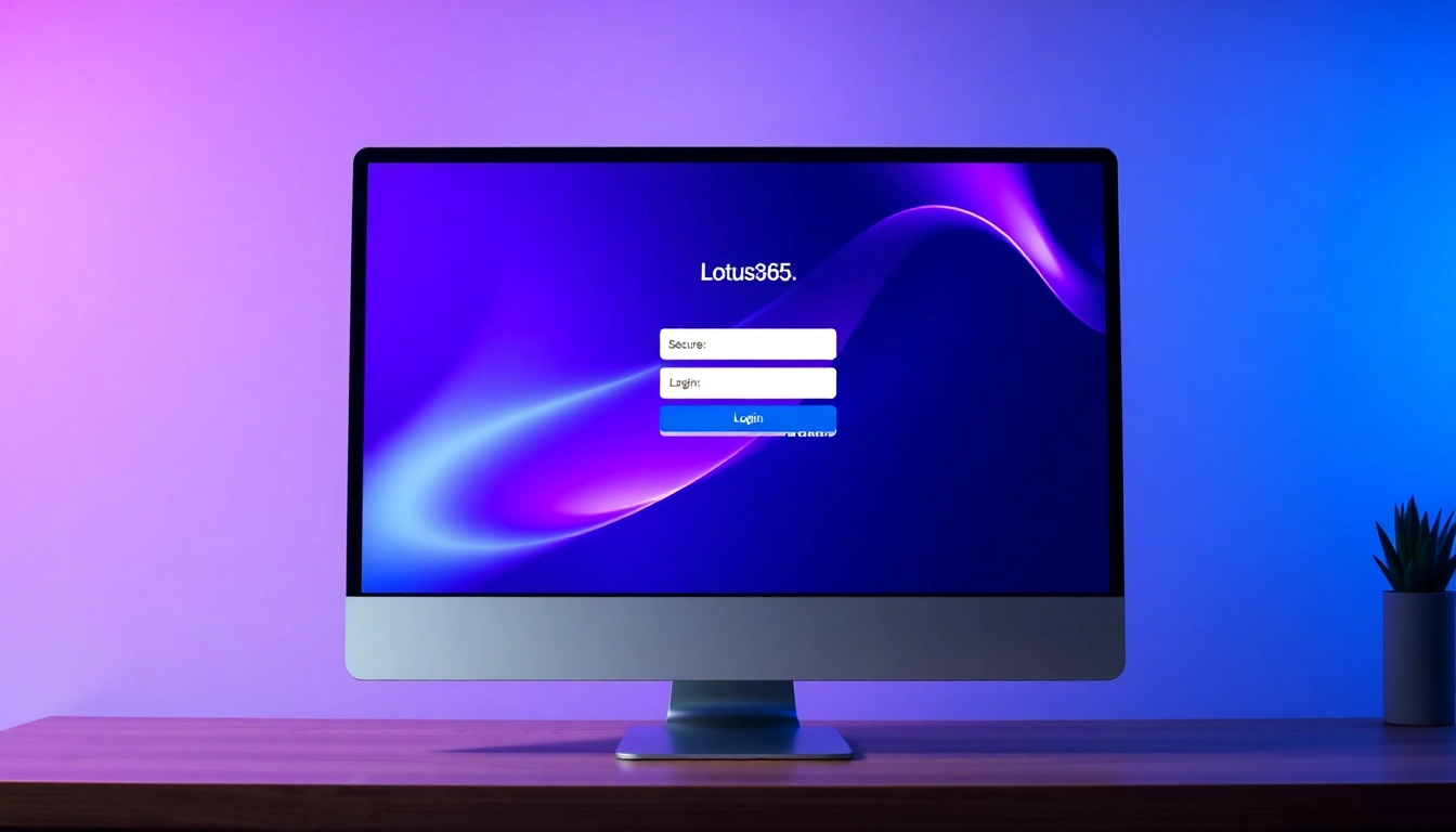 Clear illustration of Lotus365 Login interface on a digital device demonstrating secure access and user authentication process for easy platform login.