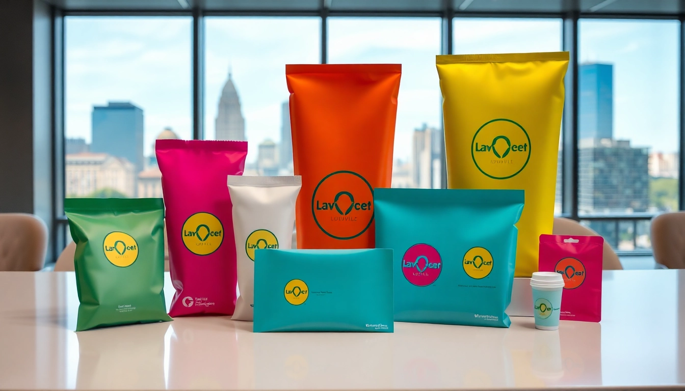 Vibrant promotional products in Louisville arranged on desk to boost business visibility and