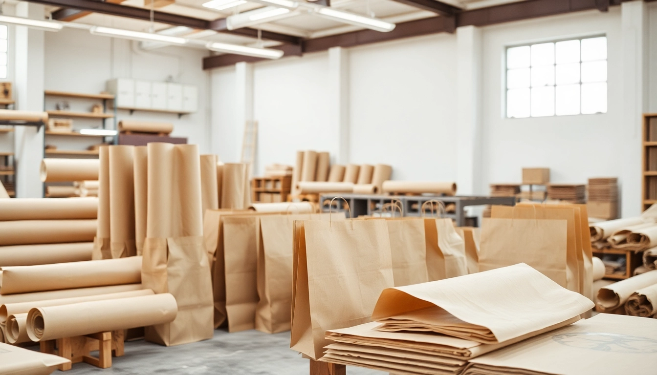 High-quality torba papierowa being filled with bakery products, showcasing eco-friendly